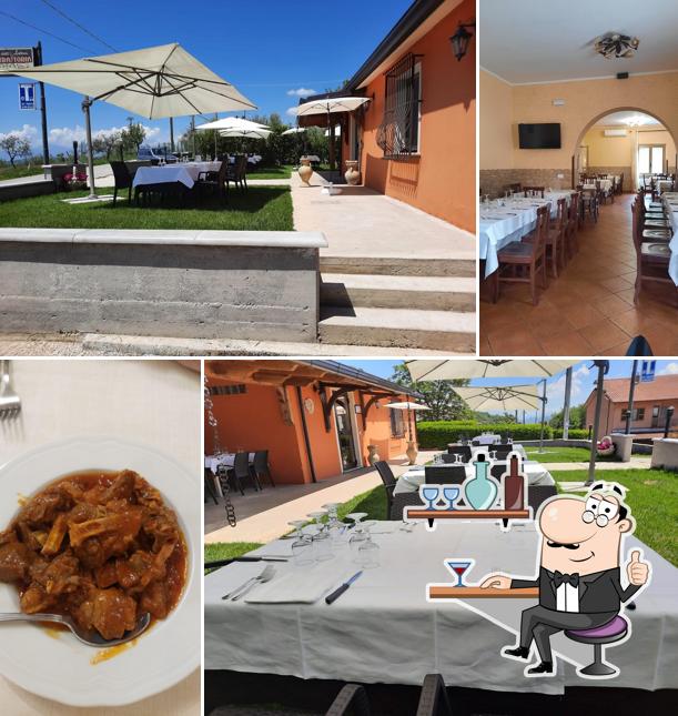 Gli interni di Osteria dell’Antera