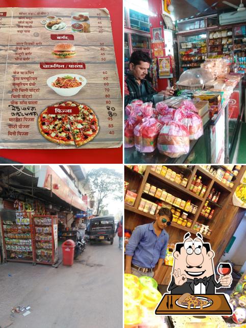 Try out pizza at Rangoli Bakery