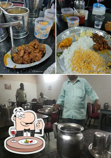 Check out the picture showing food and interior at Satya Sri Venkateswara Mess