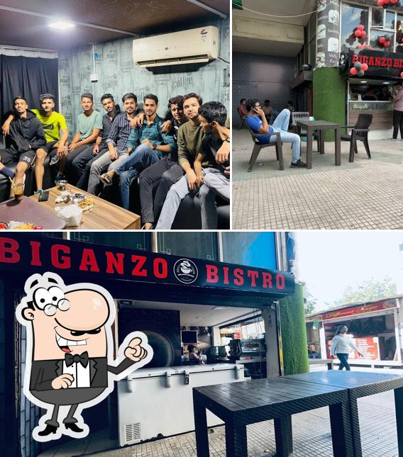 The interior of Biganzo Bistro Cafe and personal space