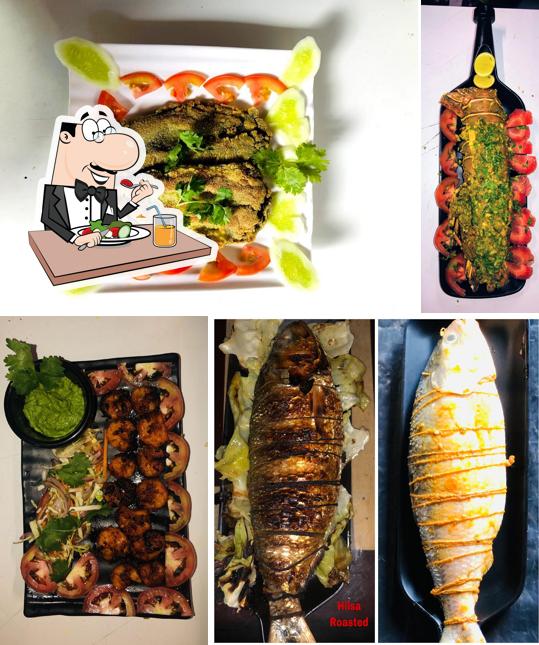 Food at Fish & Barrel Restaurant