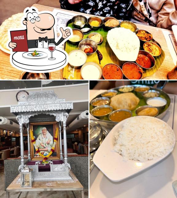 This is the image displaying food and interior at HOTEL SARAVANA BHAVAN