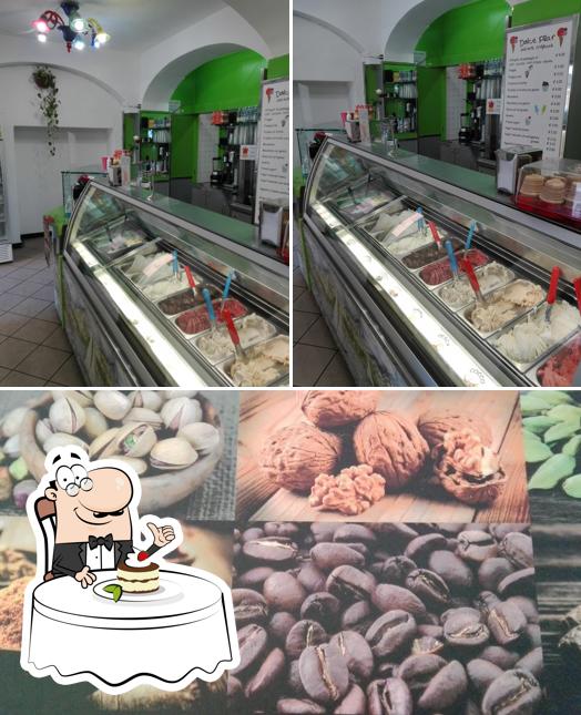 Gelateria Dolce Pilar serve un'ampia selezione di dolci
