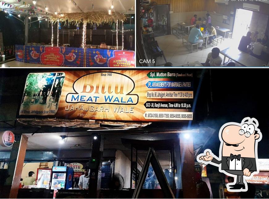 The interior of Bittu Meat Wala
