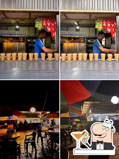 Among different things one can find drink and interior at Chill Out Tea point