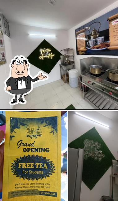 The interior of Maitri Amrittulya tea point