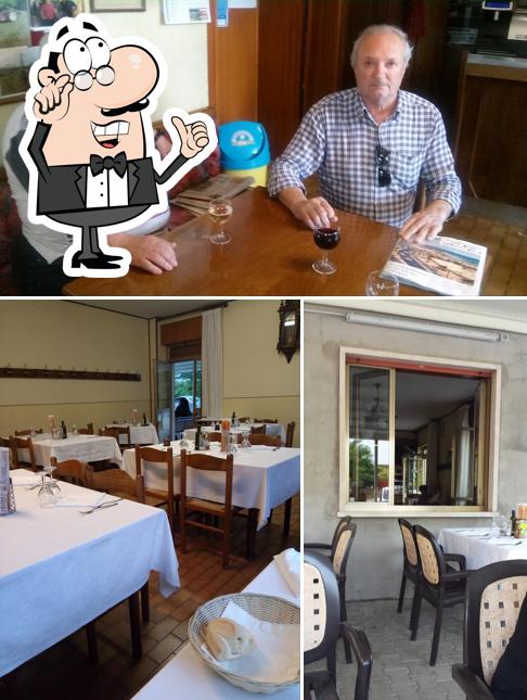 Gli interni di Trattoria Da Sella