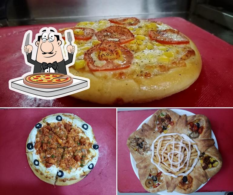 Pick different kinds of pizza
