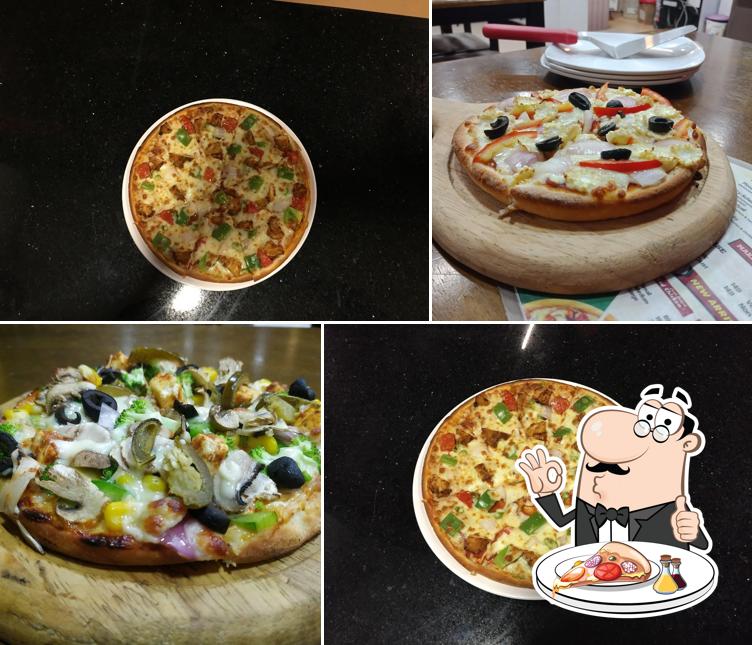 Pick various types of pizza