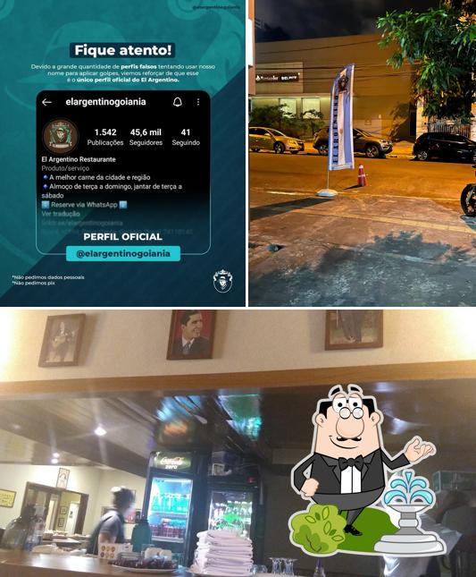 A imagem do El Argentino Restaurante’s exterior e interior