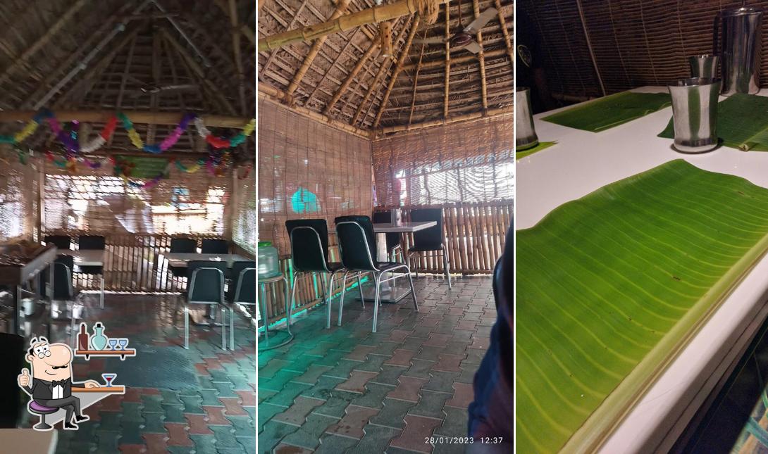 Take a seat at one of the tables at K Subbu Mukku kadai