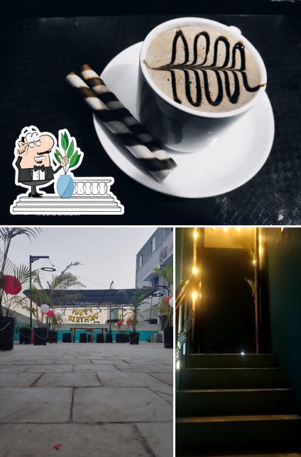 Check out the photo showing exterior and beverage at Lee Cafe