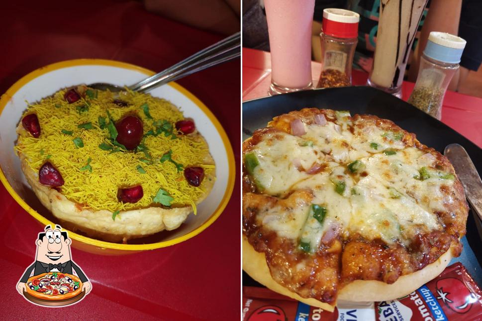 Try out pizza at Spice Oasis