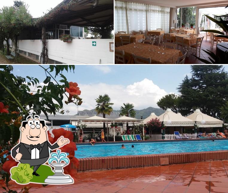 La esterno e interni del ristorante