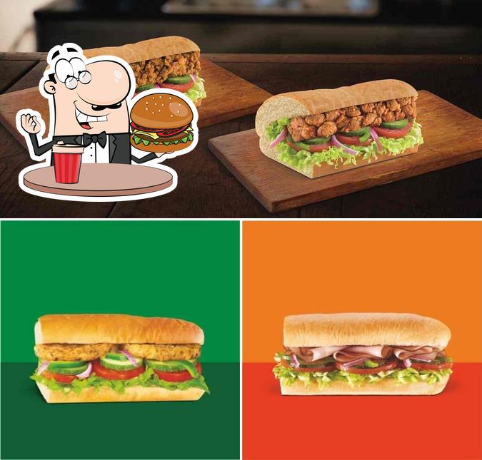 Get a burger at Subway