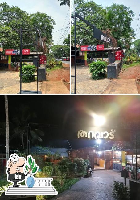 Enjoy the view at the outside area of Tharavadu Restaurant