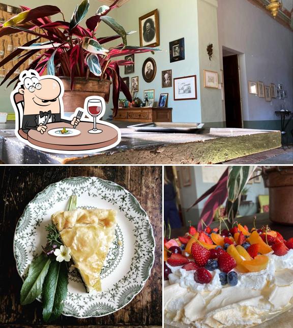 La cibo e interni del ristorante