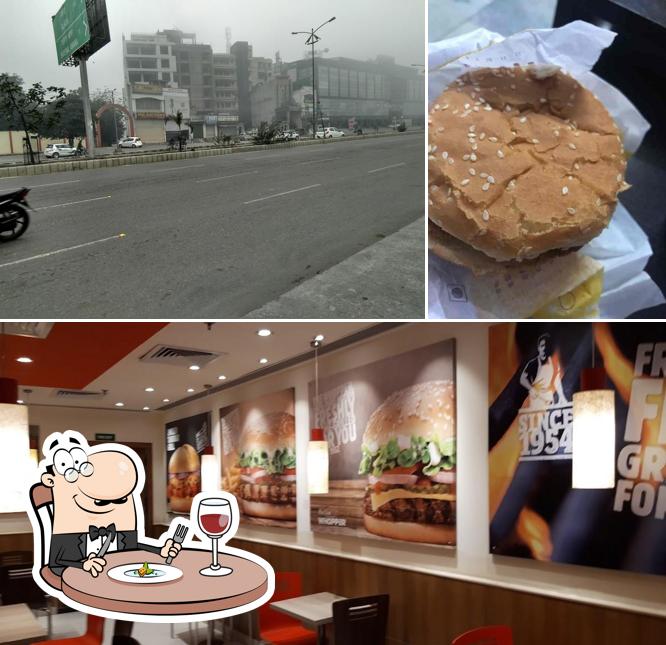 This is the picture displaying food and exterior at Burger King