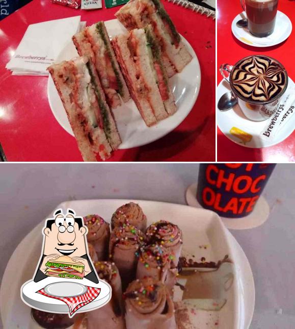 Club sandwich at Brewberry's