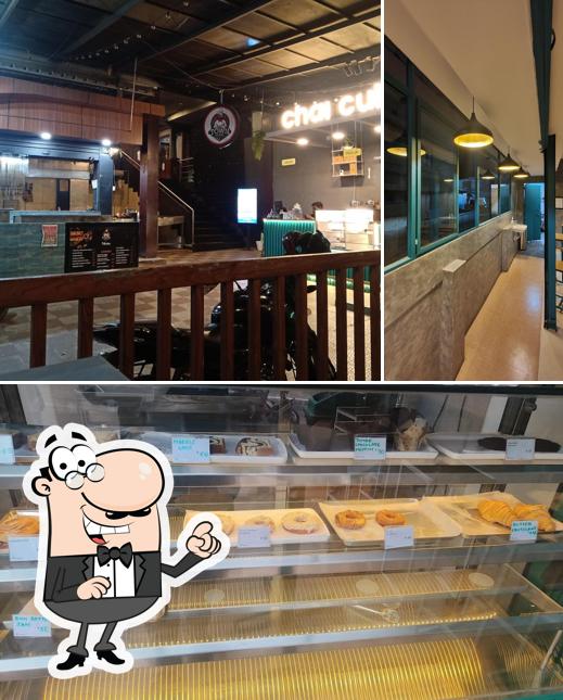 Take a seat at one of the tables at Chai Cult