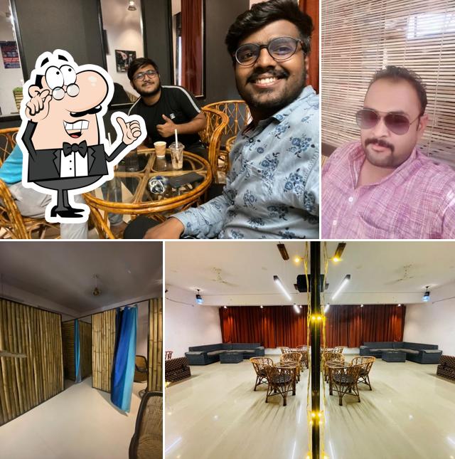 Take a seat at one of the tables at Continental Brew Cafe /Best cafe in Chittorgarh