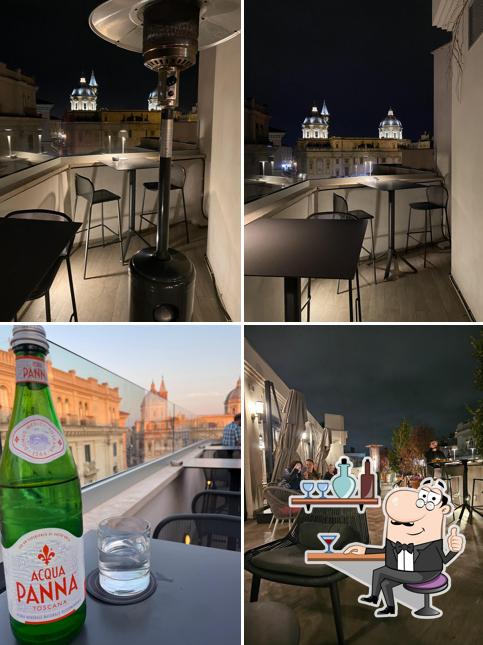 Gli interni di Mùn Rooftop Cocktail Bar