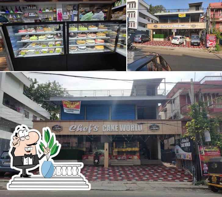 Chef's CAKE WORLD is distinguished by exterior and interior