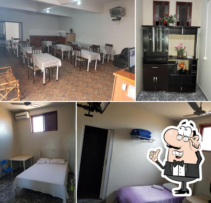 O interior do Hotel Estrela Nhandeara