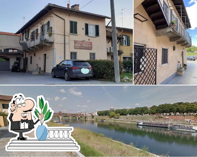 Goditi la vista dall'area esterna di Antica Osteria Del Previ