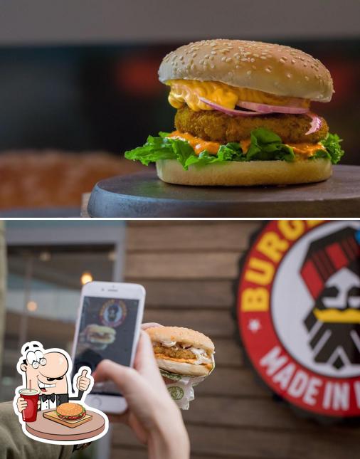 Hamburger at Burger Singh