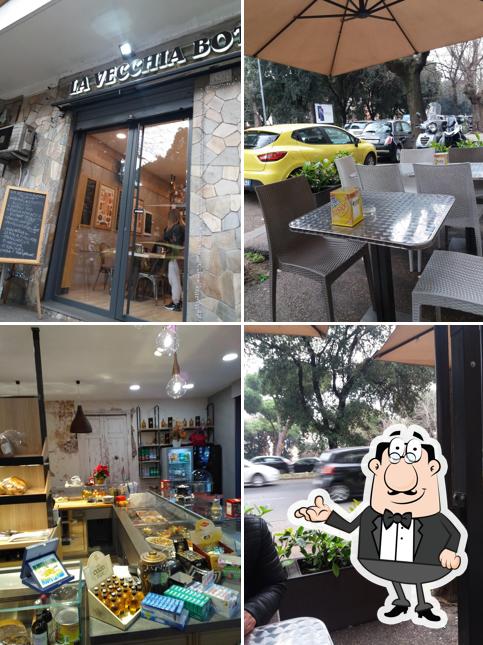 Gli interni di La Vecchia Bottega bar bistró tavola calda