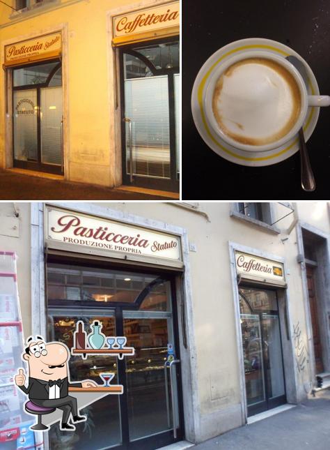 La foto di interni e bevanda da Pasticceria Statuto