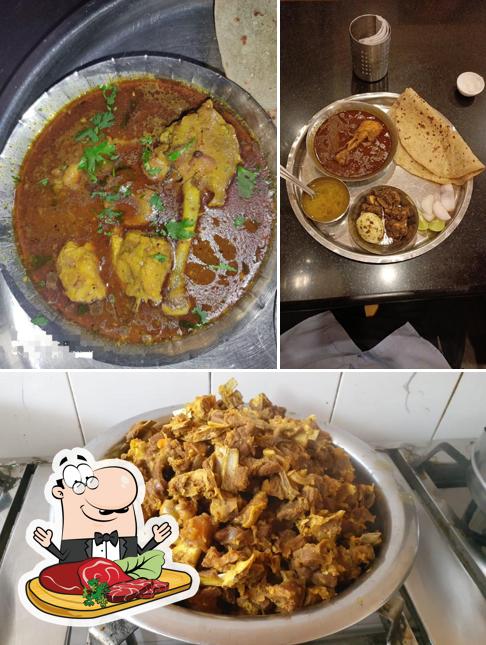 Pick meat dishes at Hotel Jagdamba