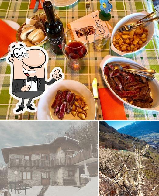 Questa è la immagine che raffigura la esterno e bevanda di Agriturismo Cavria