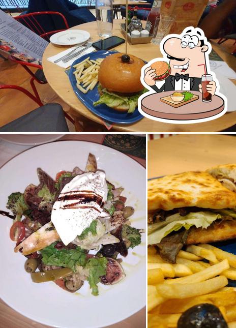 Try out a burger at Toscano