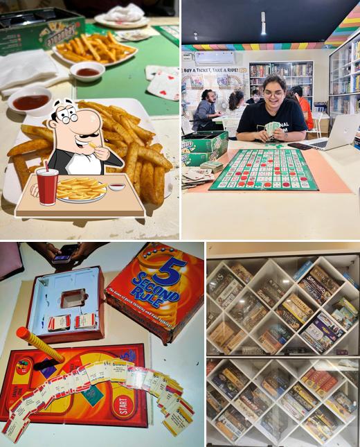 French fries at Get on Board Cafe