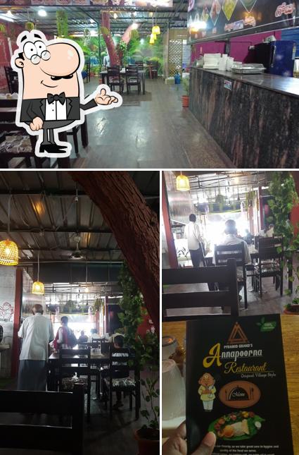 The interior of Pyramid Grands Annapoorna restaurant