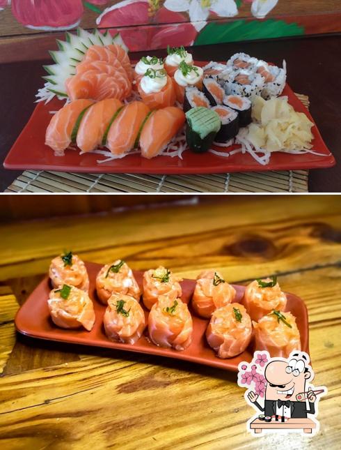 Sushi é um popular cozinha originário do Japão