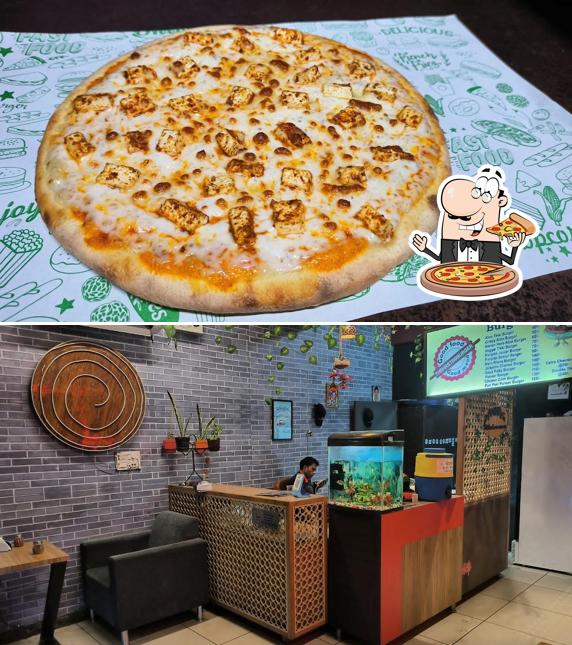 Try out pizza at THE HASTAG BURGER