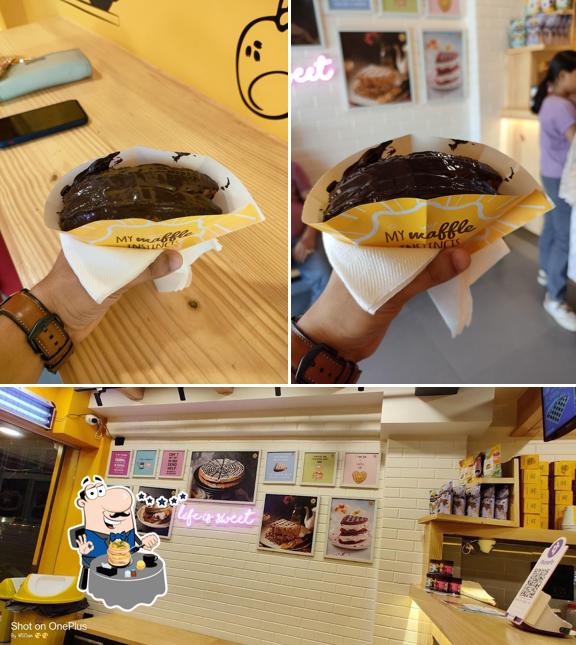 Among various things one can find food and interior at The Belgian Waffle Co