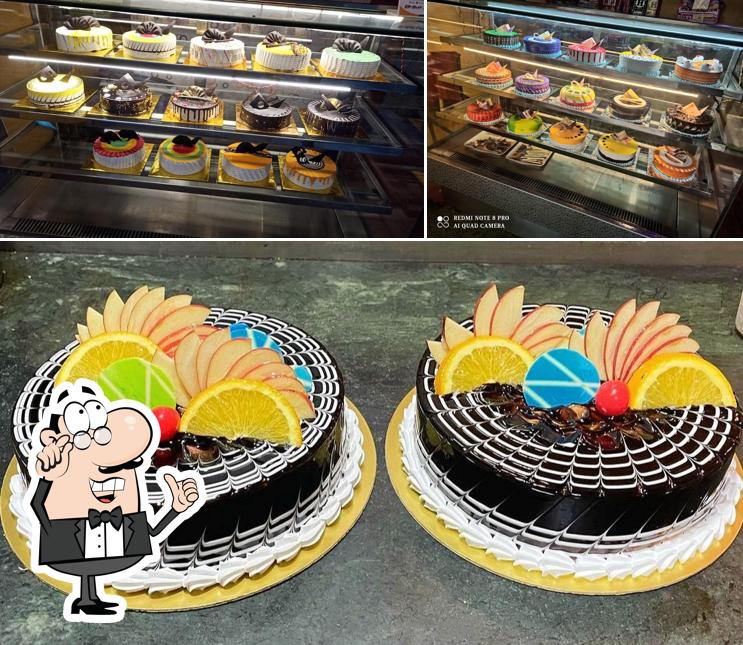 This is the photo depicting interior and food at The Brown World cake