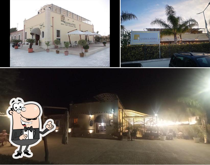 La immagine di interni e esterno da QUADRILATERO RISTORANTE PIZZERIA