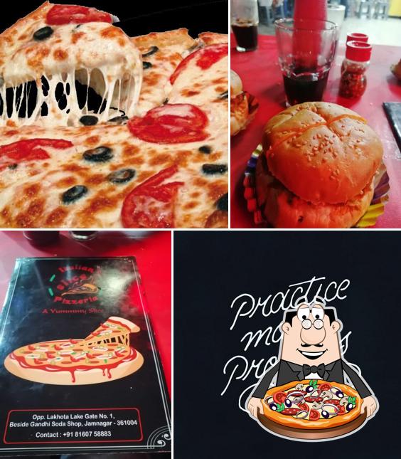 At Italian Slice Pizzeria, you can order pizza