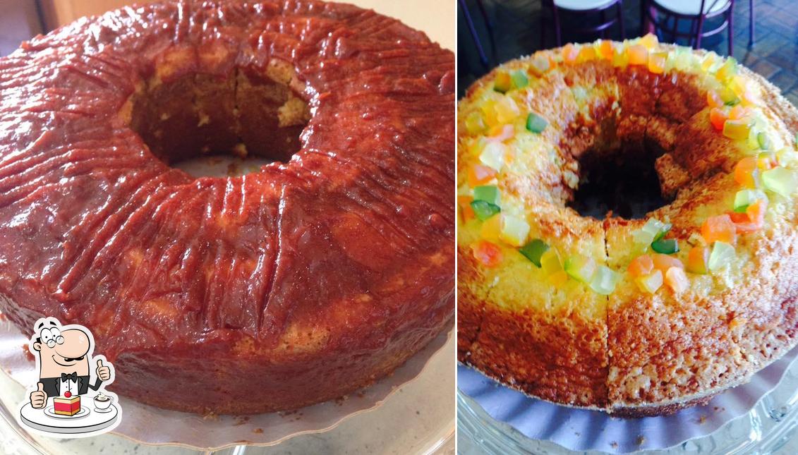 Café Mamma Italia serve uma escolha de pratos doces