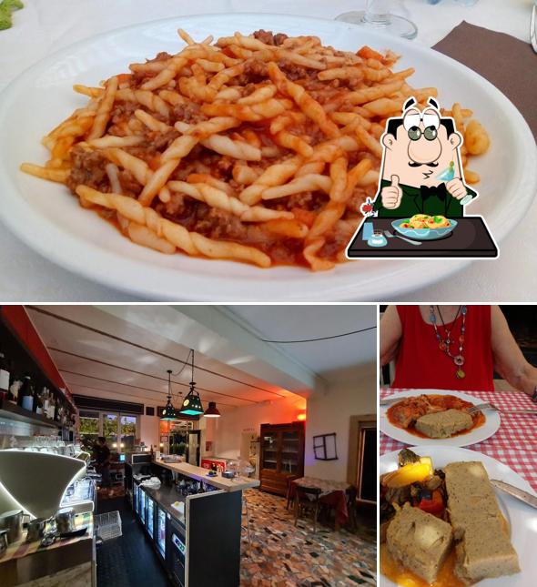 Trattoria Pizzagalli Alberta si caratterizza per la cibo e interni