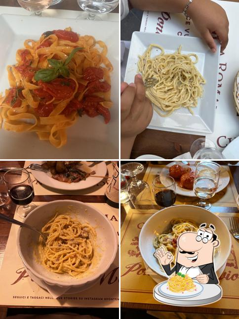 Spaghetti alla carbonara al Ponte Milvio