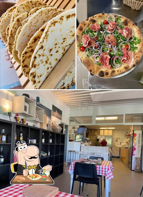 La cibo e interni del ristorante