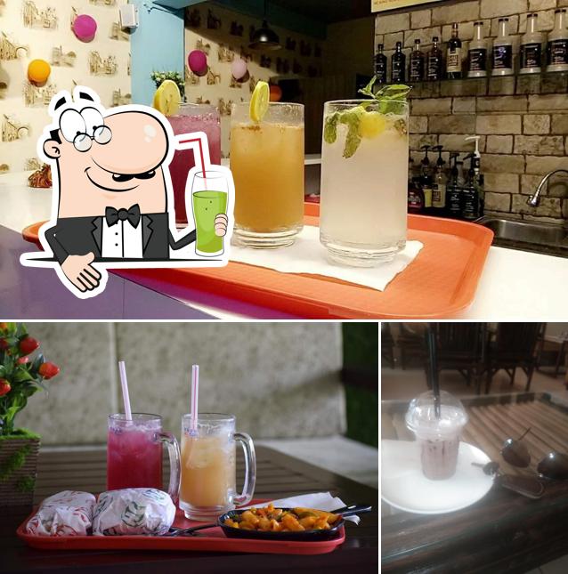 Enjoy a drink at Hc Burger