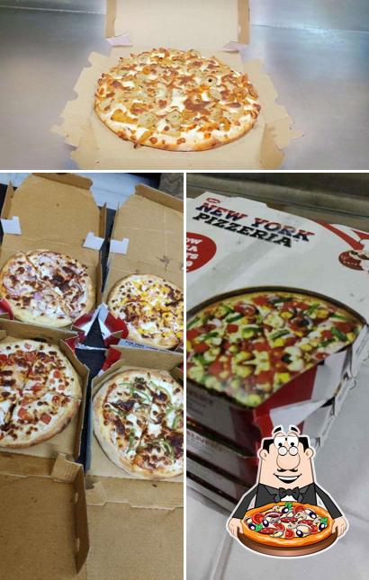 Try out pizza at New york pizzeria