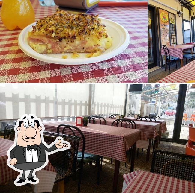 La foto della interni e la carne di Pizza Spicchio - Fritti e Kebab